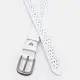 Женский кожаный ремень Borsa Leather CV1ZK-040w-white