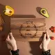 Доска разделочная S "No diet today" из ореха, англійська