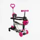 Самокат 5 в 1 Best Scooter, PU колеса с подсветкой. Pink (163313)