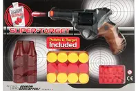 Игрушечный пистолет на пульках Edison Giocattoli Supertarget 19см 6-зарядный с мишенями 480/21