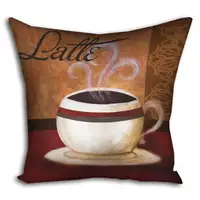 Подушка c принтом габардиновая Latte 40x40 (4P_PW028)