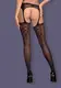 Garter S314 колготы черные Obsessive S/L