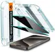Защитное стекло Spigen для iPhone 15 Pro Max - EZ FIT GLAS.tR Privacy (2 шт), Антишпион (AGL06874)