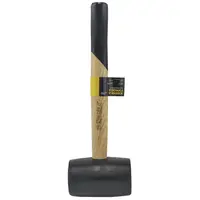 Киянка резиновая чёрная 450г деревянная рукоятка SIGMA (4317721)