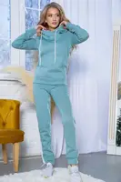 Спорт костюм женский на флисе, цвет оливковый, 102R016-1