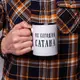 Кружка "Не сегодня, Сатана", Черный, русский, Деревянная подарочная коробка с гравировкой, 330 мл