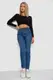Джинсы женский Mom-fit стрейч, цвет синий, 244R1152