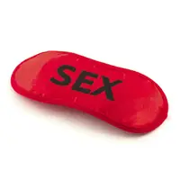 Маска для сна SEX (красная)