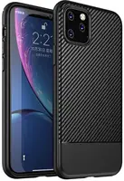 Чехол-накладка Ipaky Moosy Series/TPU With Carbon Fiber Case Apple iPhone 11 Pro Black