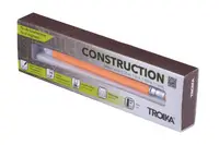 Шариковая многозадачная ручка Troika Construction со стилусом; линейкой; отверткой и уровнем; оранжевая