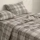 Пододеяло полуторное фланель 160х220 SAND TARTAN