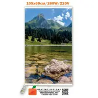 Инфракрасный обогреватель электрический теплая картина Горы Monocrystal 105х60см/260W/220V