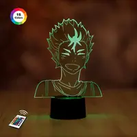 3D ночник "Нишиноя Юу 2" (УВЕЛИЧЕННОЕ ИЗОБРАЖЕНИЕ)+ пульт ДУ + сетевой адаптер + батарейки (3ААА)  3DTOYSLAMP