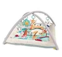 Игровой коврик Comfy Play Gym, 4 погремушки, музыка, мягкие бортики, подушка. Multicolor (151667)