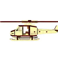 Дерев'яний міні конструктор "Вертоліт" OPZ-012, 48 деталей