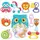 Набор погремушек Baby Toys, 9 штук, животные, прорезыватели. Multicolor (123961)