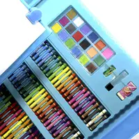 Подарочный набор для детского творчества и рисования Lesko Super Mega Art Set 208 предметов Blue детский