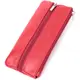 Яркая кожаная ключница на молнии ST Leather 22557 Красный