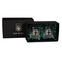 Набор бокалов для виски «ГЕНШТАБ ВСУ» Boss Crystal, 2 бокала