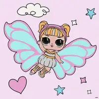 Картина по номерам с красками металлик "L.O.L. Surprise! O.M.G. Fairies Skystarling" 40х40 см