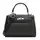 Женская кожаная сумка Borsa Leather K1608bl-black