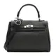 Женская кожаная сумка Borsa Leather K1608bl-black