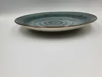 Тарілка десертна TULU spiral-grey-blu-20 20 см сіра