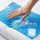 Подушка ортопедическая CoolGel 60х40х11/9 см IDEIA анатомическая с эффектом памяти для сна на боку, спине