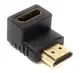 Переходник PowerPlant HDMI AF – HDMI AM, нижний угол