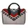 Сумка бочонок Barrel Красно-серый орнамент 28x18x17 см (SB_14S040_BL)