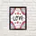 Постер в рамке Love 15x21 см, A5 (MT5_22L003_BL)
