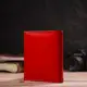 Яркий кошелек для женщин среднего размера из натуральной гладкой кожи CANPELLINI 21814 Красный