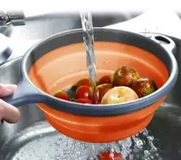 Друшляк складний силіконовий Frico FRU-088-Orange 40.5 см помаранчевий