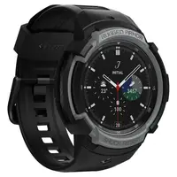 Чохол і ремінець Spigen для Galaxy Watch 4 (46 mm) Rugged Armor Pro 2 in 1, Charcoal Gray (ACS03652)
