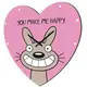 Часы в форме сердца You make me happy CHS_P_16L074