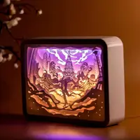 3D настільна картина-нічник "Пурхлива навколо світу" 3DTOYSLAMP