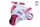 Толокар-Мотоцикл "ТЕХНОК" со световыми и звуковыми эффектами White/Pink (77017)