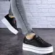 Женские кожаные сникеры Fashion Erly 1717 40 размер 25 см Черный