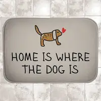 Коврик в ванну водопоглощающий антискользящий Home is where the dog is 58х38 см (VAN_24F078)