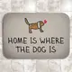 Коврик в ванну водопоглощающий антискользящий Home is where the dog is 58х38 см (VAN_24F078)