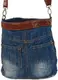 Джинсовая сумка женская Fashion jeans bag синяя