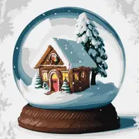 Картина по номерам "Фантазии зимы" ★★★