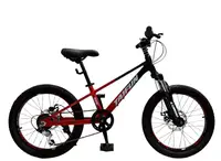 Детский спортивный велосипед 20 дюймов Corso Taifun TF-473 магниевая рама Shimano 7 скоростей. Black and Red (194575)