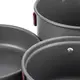 Набір посуду Naturehike 3-4 NH (2 каструлі+ кришки+сковорода) NH15T203-G Grey