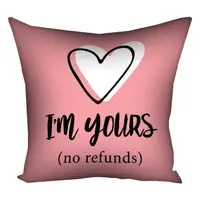 Подушка c принтом габардиновая I'm yours 40x40 см (4P_24L007)