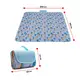 Складной коврик (покрывало) сумка для пикника / пляжа Folding Rud 200х193 Blue
