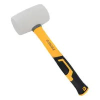 Киянка резиновая белая 450г фиберглассовая рукоятка SIGMA (4317301)