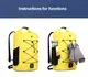 Герморюкзак Rhinowalk 500D 25л X20311 Yellow