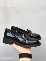 Женские лоферы кожаные весна/осень черные Leader Style 3651 40