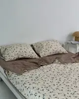 Постельное белье семейное Dushka Home Сатин 21056 160х215х2 см